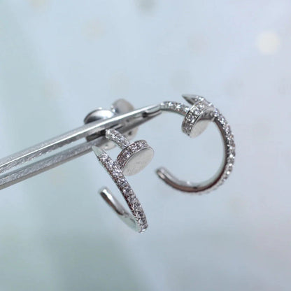 [Noble Aura jewelry]JUSTE FULL DIAMOND SMALL EARRINGS