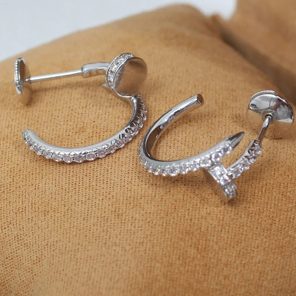 [Noble Aura jewelry]JUSTE FULL DIAMOND SMALL EARRINGS