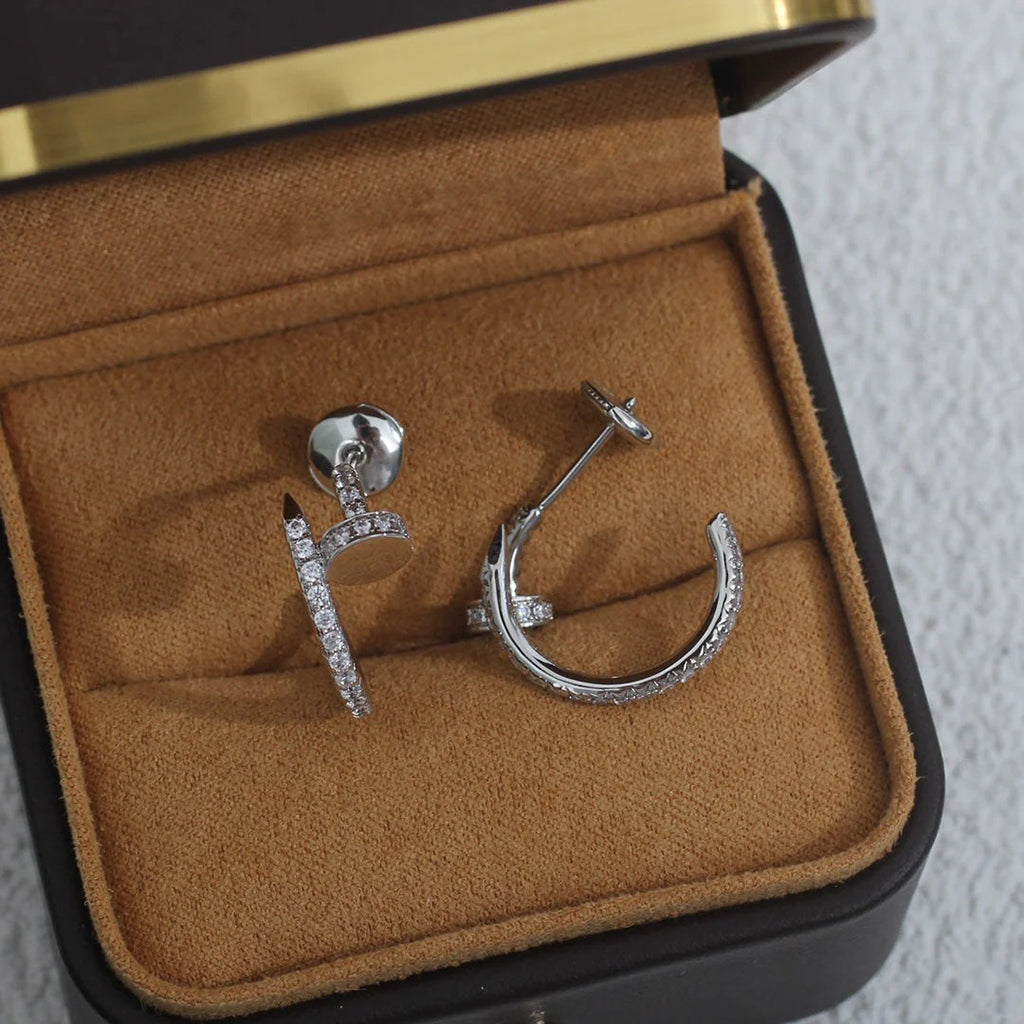 [Noble Aura jewelry]JUSTE FULL DIAMOND SMALL EARRINGS