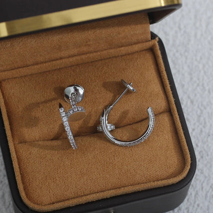 [Noble Aura jewelry]JUSTE FULL DIAMOND SMALL EARRINGS