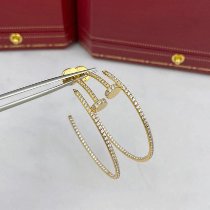 [Noble Aura jewelry]JUSTE FULL DIAMOND LARGE EARRINGS