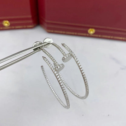 [Noble Aura jewelry]JUSTE FULL DIAMOND LARGE EARRINGS