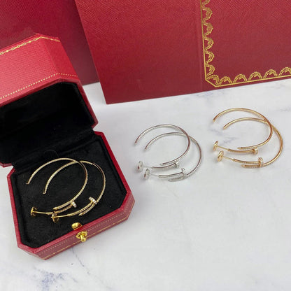 [Noble Aura jewelry]JUSTE FULL DIAMOND LARGE EARRINGS