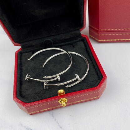 [Noble Aura jewelry]JUSTE EARRINGS FULL DIAMONDS 1.8MM