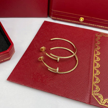 [Noble Aura jewelry]JUSTE EARRINGS FULL DIAMONDS 1.8MM