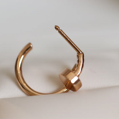 [Noble Aura jewelry]JUSTE EARRINGS PINK GOLD