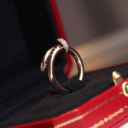 [Noble Aura jewelry]JUSTE RING 2.65MM PINK GOLD DIAMOND