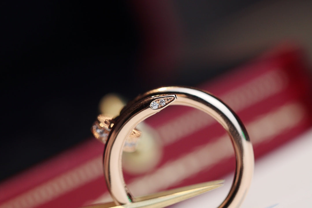 [Noble Aura jewelry]JUSTE RING 2.65MM PINK GOLD DIAMOND