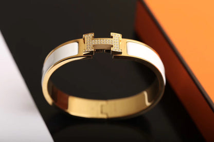 [Noble Aura jewelry]H BRACELET GOLD DIAMOND