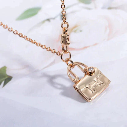 [Noble Aura jewelry]AMULETTE PEDANT ROSE GOLD NECKLACE