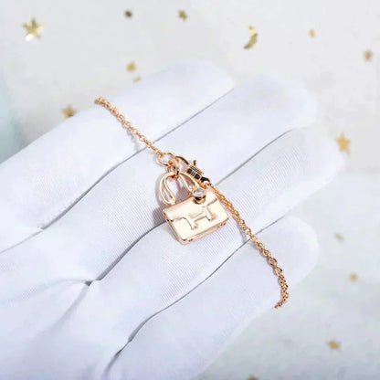 [Noble Aura jewelry]AMULETTE PEDANT ROSE GOLD NECKLACE