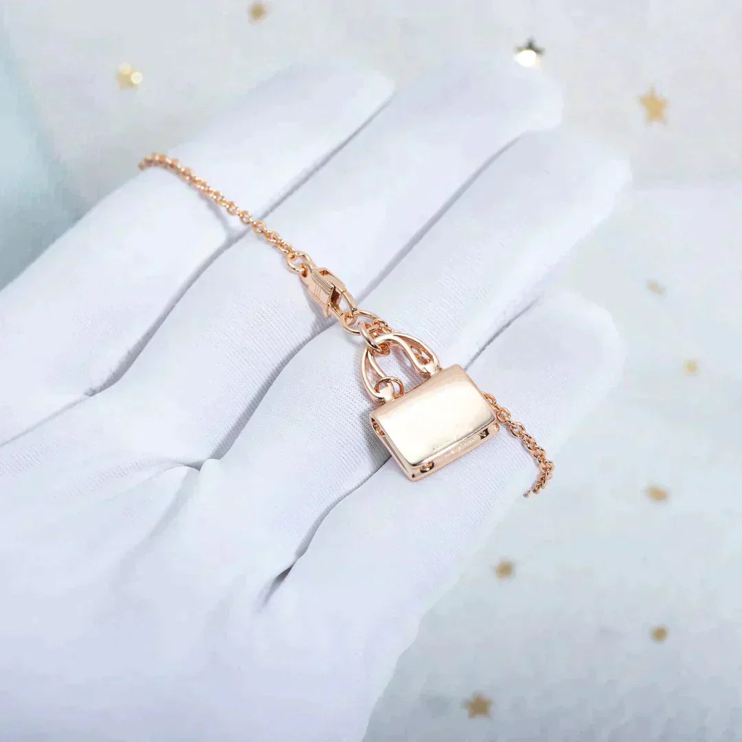 [Noble Aura jewelry]AMULETTE PEDANT ROSE GOLD NECKLACE