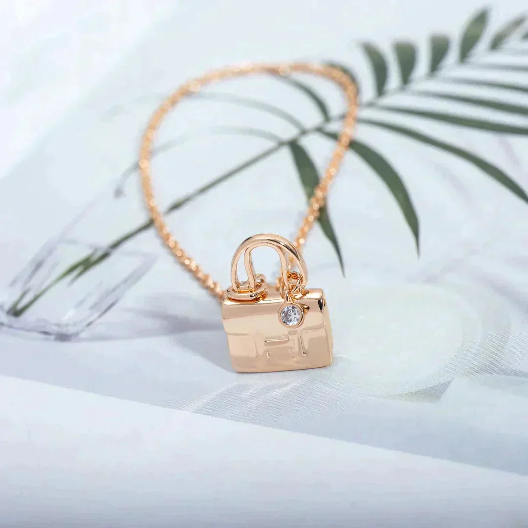 [Noble Aura jewelry]AMULETTE PEDANT ROSE GOLD NECKLACE