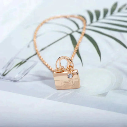 [Noble Aura jewelry]AMULETTE PEDANT ROSE GOLD NECKLACE