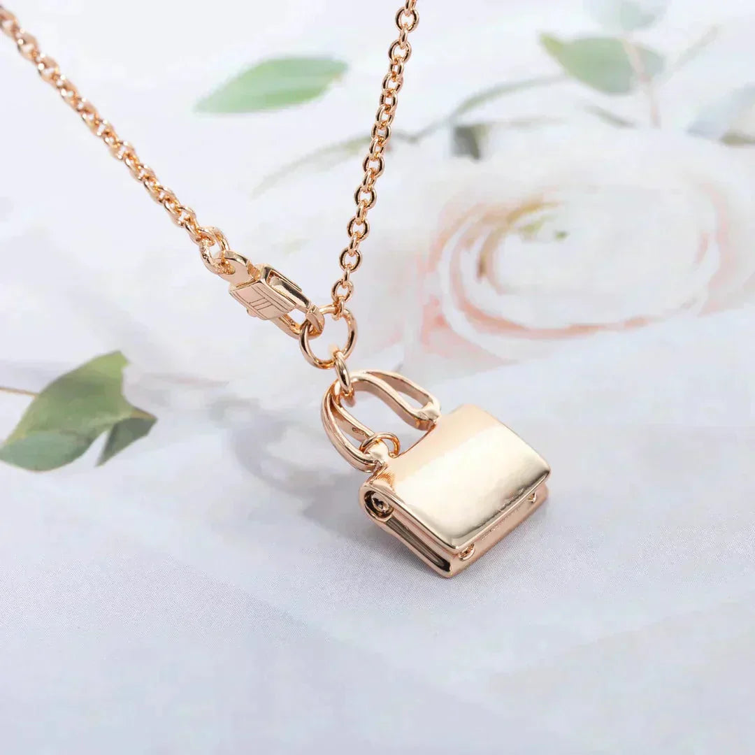 [Noble Aura jewelry]AMULETTE PEDANT ROSE GOLD NECKLACE