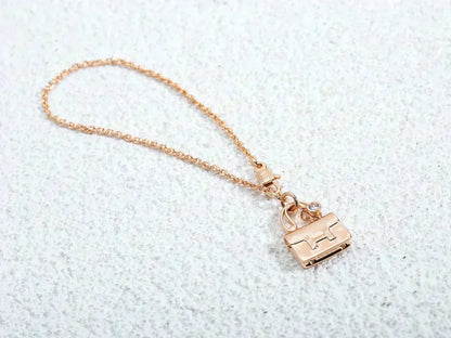[Noble Aura jewelry]AMULETTE PEDANT ROSE GOLD NECKLACE