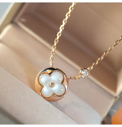 [Noble Aura jewelry]SUN MOP GOLD 1 DIAMOND NECKLACE