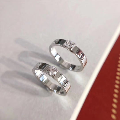 [Noble Aura jewelry]LOVE RING 3.6MM 1 BIG DIAMOND