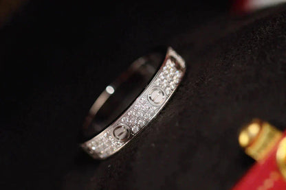 [Noble Aura jewelry]LOVE RING 3.6MM DIAMOND PAVED