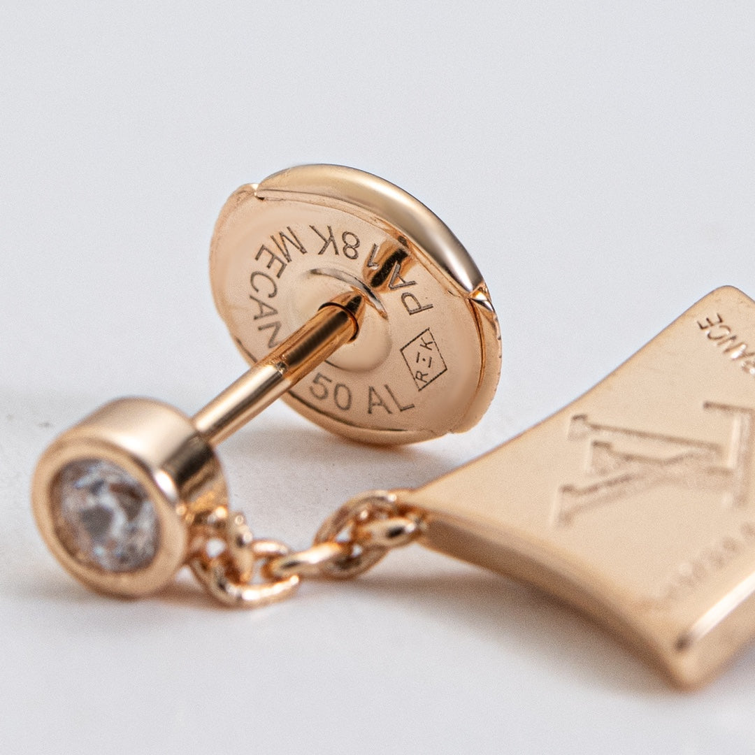 [Noble Aura jewelry]STAR DIAMONDS EARRINGS GOLD