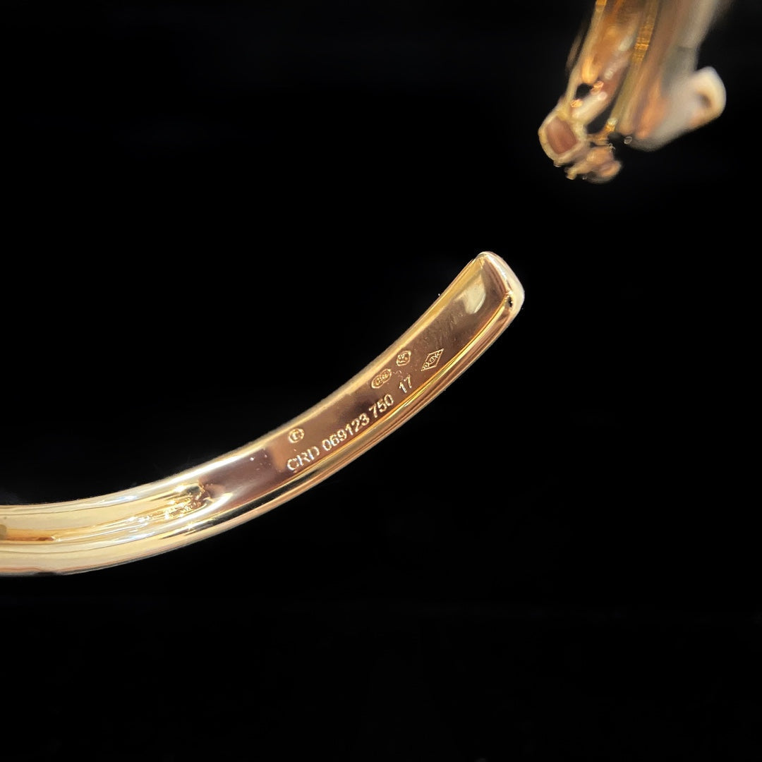[Noble Aura jewelry]PANTHERE GOLD OPEN BRACELET