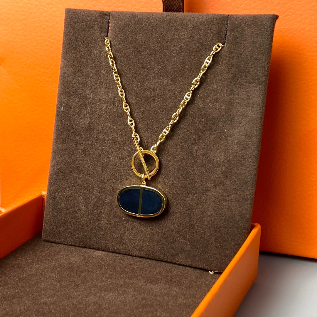 [Noble Aura jewelry]CHAINE VERSO BLACK CERAMIC NECKLACE