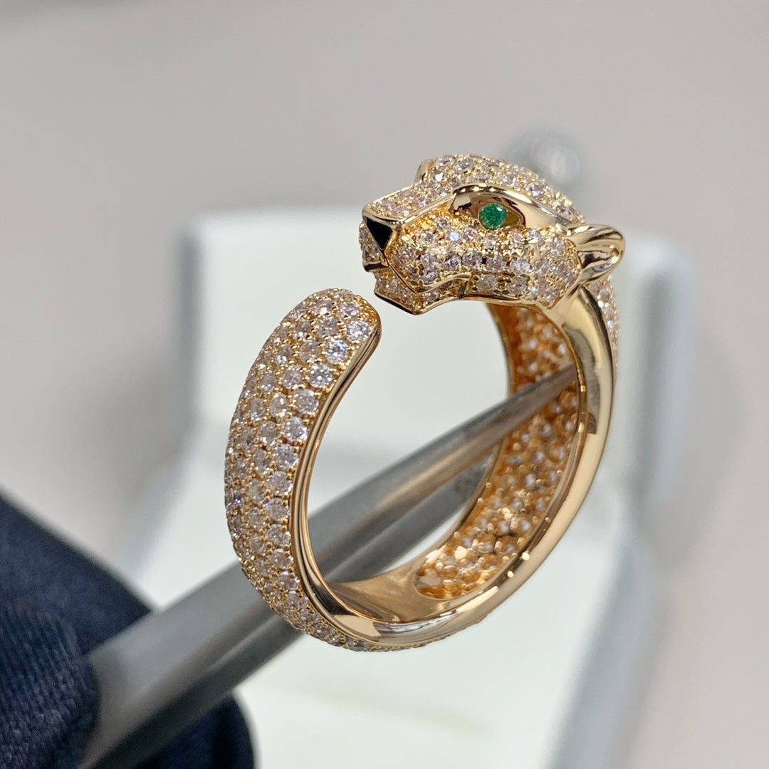 [Noble Aura jewelry]PANTHERE PINK GOLD DIAMOND RING