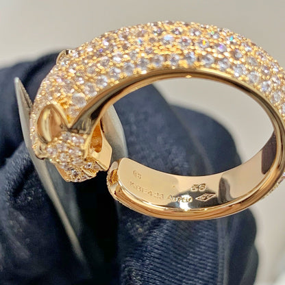[Noble Aura jewelry]PANTHERE PINK GOLD DIAMOND RING