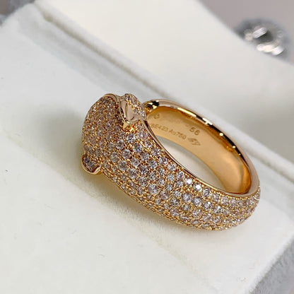 [Noble Aura jewelry]PANTHERE PINK GOLD DIAMOND RING