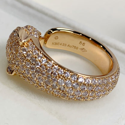 [Noble Aura jewelry]PANTHERE PINK GOLD DIAMOND RING