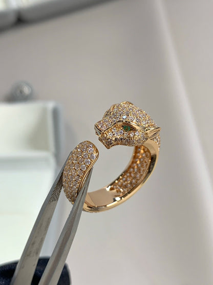 [Noble Aura jewelry]PANTHERE PINK GOLD DIAMOND RING
