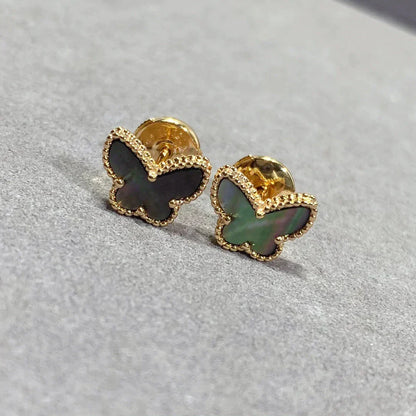 [Noble Aura jewelry]BUTTERFLY DARK MOP  EARRINGS