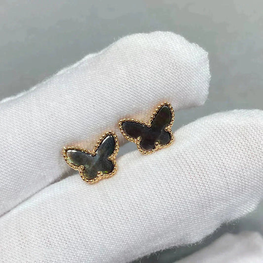 [Noble Aura jewelry]BUTTERFLY DARK MOP  EARRINGS