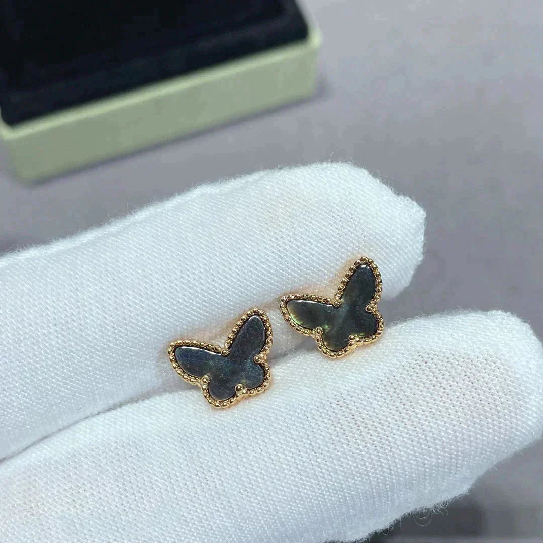 [Noble Aura jewelry]BUTTERFLY DARK MOP  EARRINGS