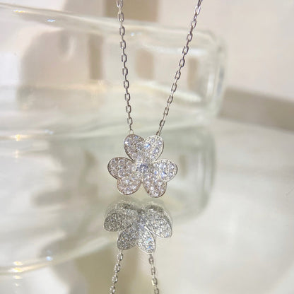 [Noble Aura jewelry]FLOWER DIAMOND NECKLACE