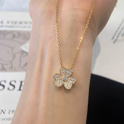 [Noble Aura jewelry]FLOWER DIAMOND NECKLACE