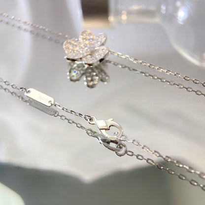 [Noble Aura jewelry]FLOWER DIAMOND NECKLACE