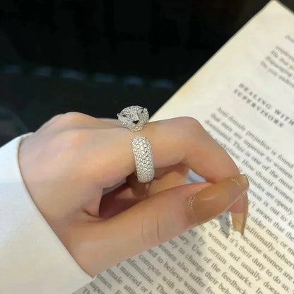 [Noble Aura jewelry]PANTHERE 5.5MM ALL DIAMOND RING