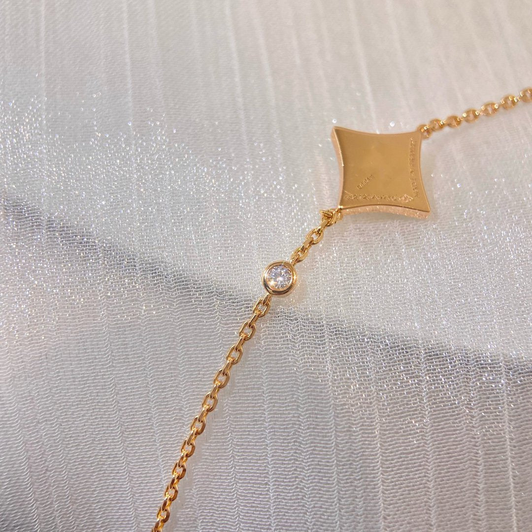 [Noble Aura jewelry]COLOR STAR CARNELIAN PINK GOLD DIAMOND BRACELET