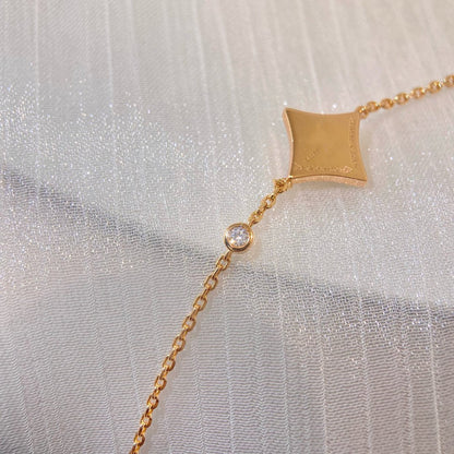 [Noble Aura jewelry]COLOR STAR CARNELIAN PINK GOLD DIAMOND BRACELET