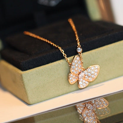 [Noble Aura jewelry]BUTTERFLY DIAMOND NECKLACE