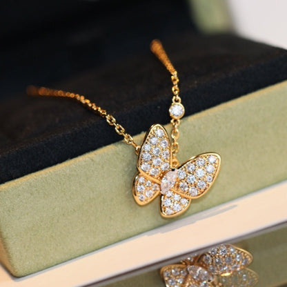 [Noble Aura jewelry]BUTTERFLY DIAMOND NECKLACE