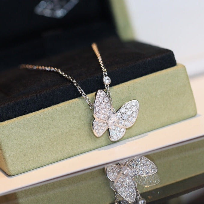 [Noble Aura jewelry]BUTTERFLY DIAMOND NECKLACE