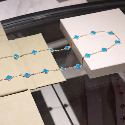 [Noble Aura jewelry]CLOVER 20 MOTIFS TURQUOISE GOLD