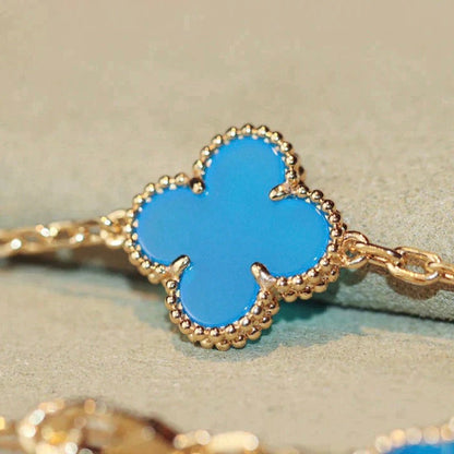 [Noble Aura jewelry]CLOVER 20 MOTIFS TURQUOISE GOLD