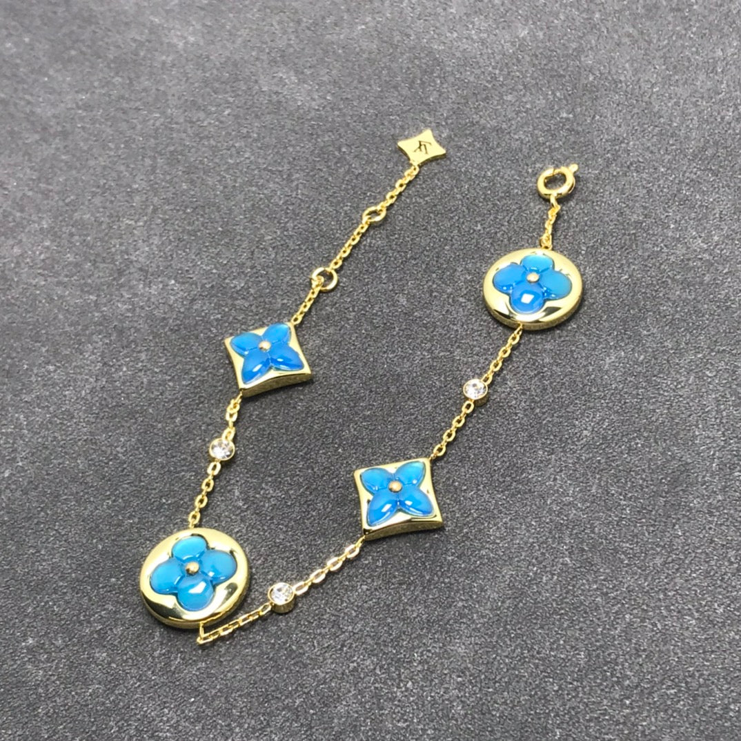 [Noble Aura jewelry]STAR AND SUN TURQUOISE 4 MOTIFS 3 DIAMONDS