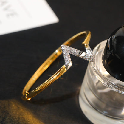 [Noble Aura jewelry]VOLTE UPSITE DOWN GOLD DIAMOND BRACELET