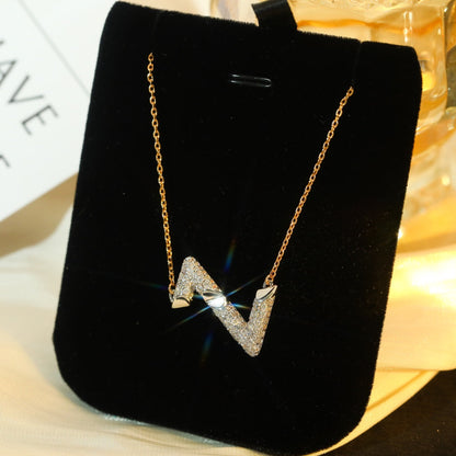 [Noble Aura jewelry]VOLT SILVER DIAMOND PEDANT NECKLACE