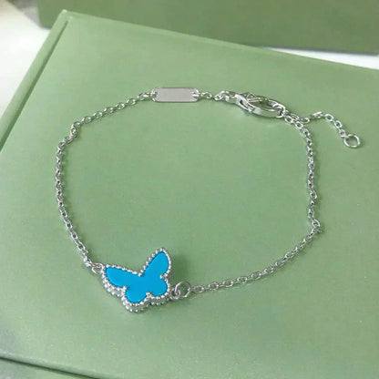 [Noble Aura jewelry]BUTTERFLY TURQUOISE BUTTERFLY BRACELET SILVER