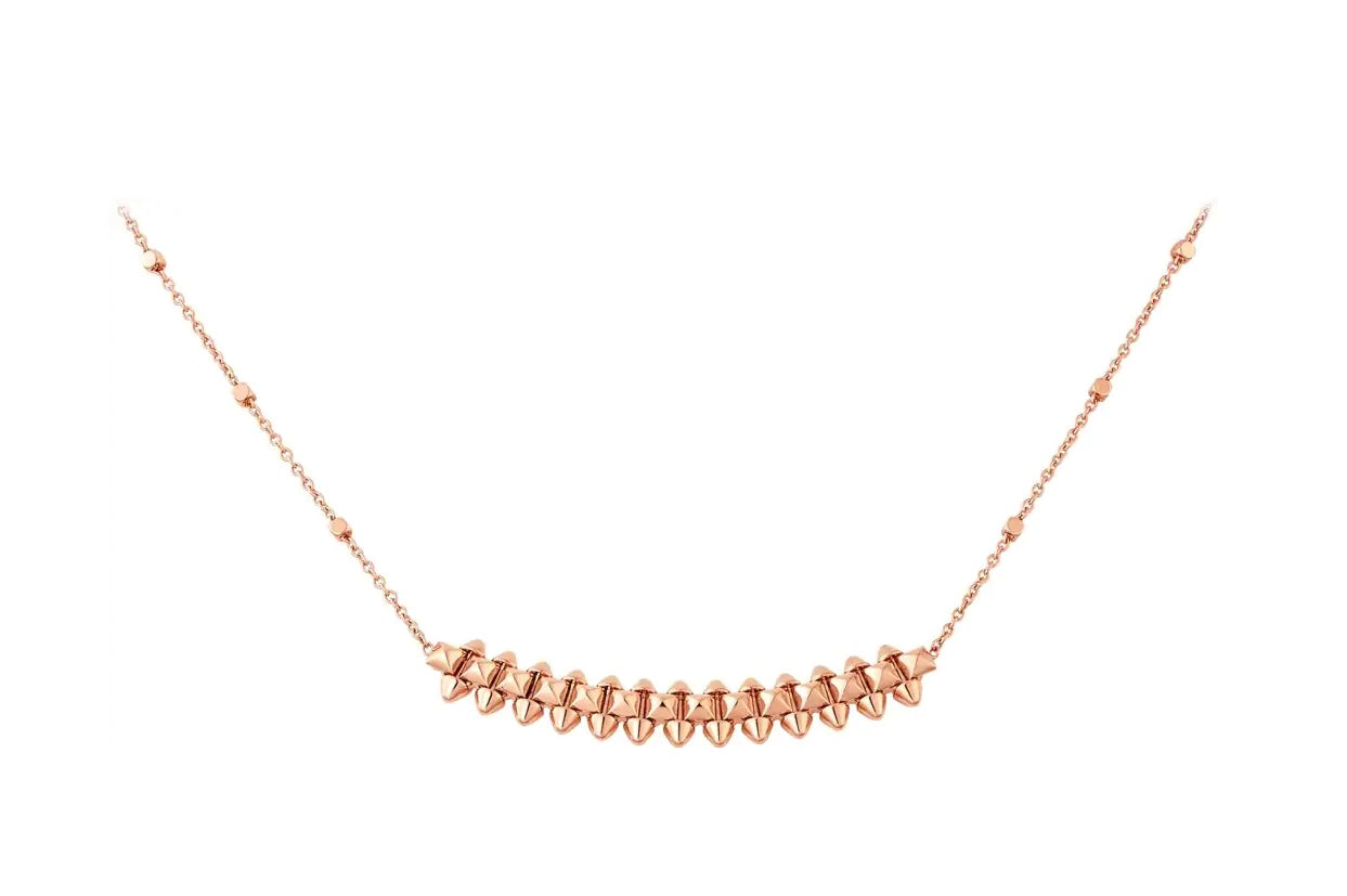 [Noble Aura jewelry]CLASH PINK GOLD NECKLACE